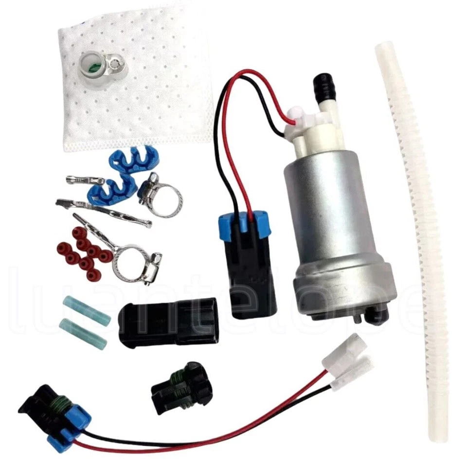 Nueva bomba de combustible de alta presión WALBRO 450LPH + kit de instalación QFS E85 F90000274 Foto 3 de 4