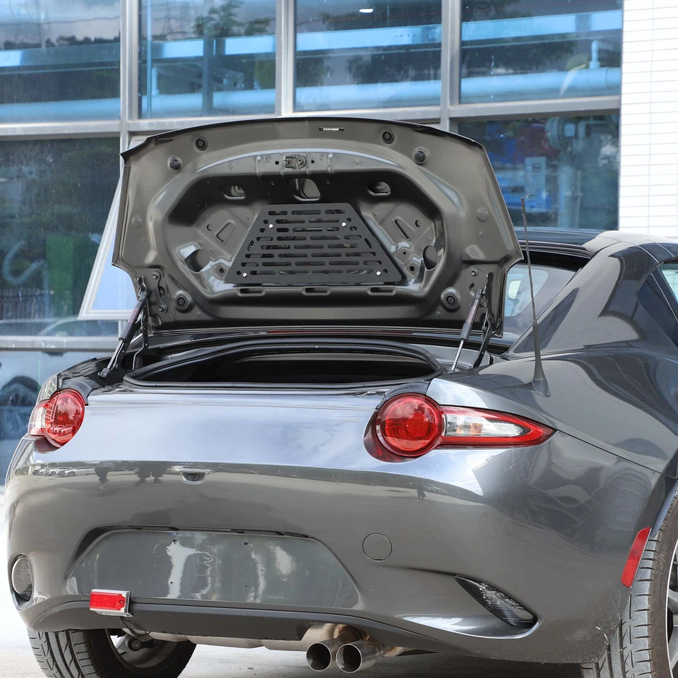 Cubierta de carga de panel Molle de almacenamiento de portón trasero de aluminio para Mazda MX-5 Miata 16-23 US Foto 4 de 4