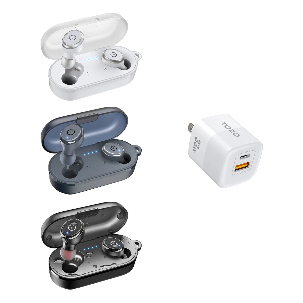 Tozo earbuds charger new arrivals