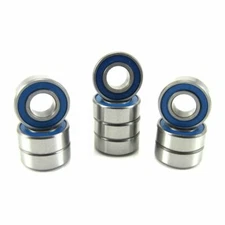 TRB RC 5x11x4mm Precision Ball Bearings Rubber Sealed BLU (10)
