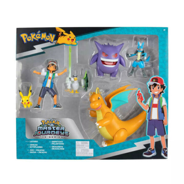 Jazwares Pokemon First Partner Fuecoco and Pikachu Battle Figure Set 2-Pack