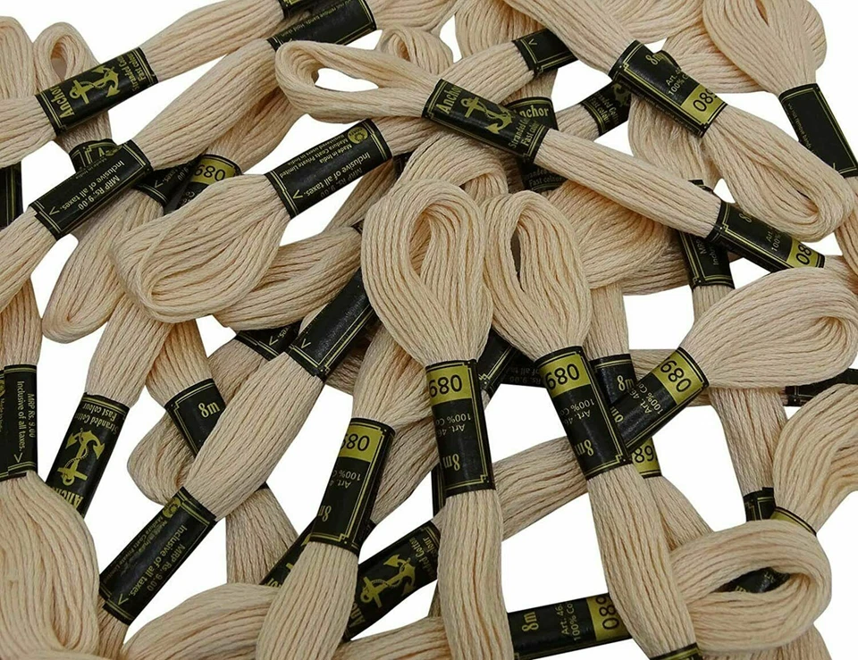 Anchor Embroidery Thread Stranded Cotton Threads Cross Stitch Sewing Off-White - Image 3 of 4