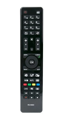MARKENLOS Mando a distancia de reemplazo RC4860 f??1r Hitachi Vestel Telefunken TV