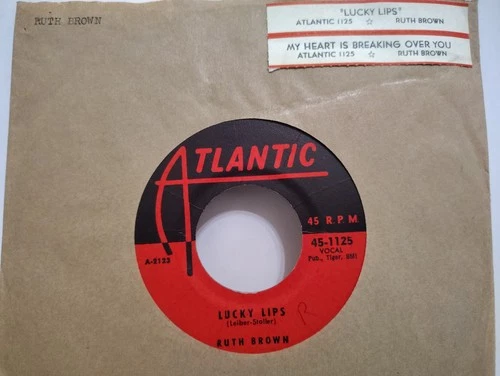 RUTH BROWN - "LUCKY LIPS - MY HEART IS BREAKING OVER YOU" / ATLANTIC RECORDS '57