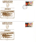 1985 JERSEY - LIBERATION 40th ANNIVERSARY FDC'S X3 FROM COLLECTION N40