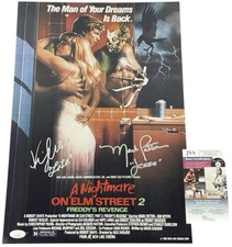 MARK PATTON & KIM MYERS signed 12x18 Poster NIGHTMARE ON ELM STREET 2 Freddy JSA MARK PATTON & KIM MYERS signed 12x18 Poster NIGHTMARE ON ELM STREET 2 Freddy JSA