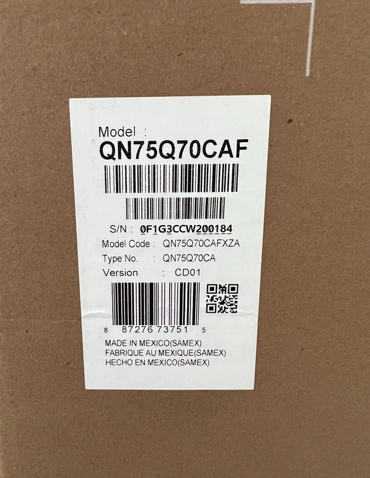 NEW SAMSUNG OEM QN75Q60CAF TV STAND FEET LEGS QN75Q60CAFXZA - Image 2 of 3