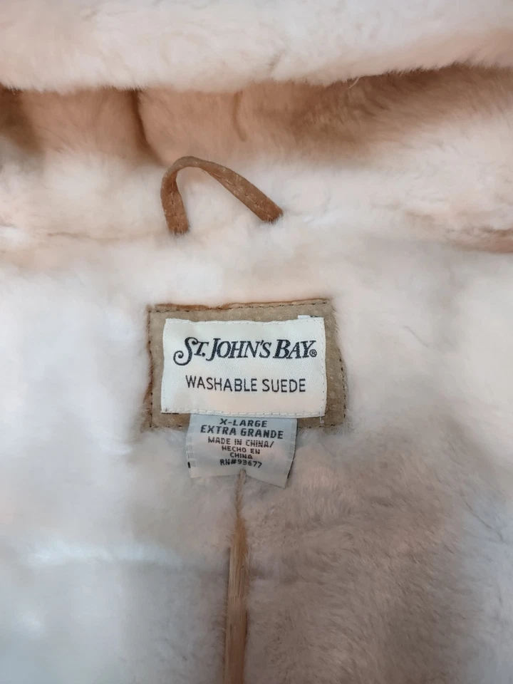 St. Johns Bay女式XL西装外套人造毛皮带帽 — 第 4/4 张图片