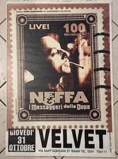 NEFFA I Messaggeri Della Dopa Tour Poster 70 X 100 Cm Manifesto Rarissimo Rimini