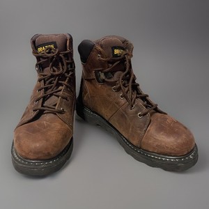 Brazos Mens 10.5D Waterproof Leather Work Boots Brown Oil Slip Resistant 162845 Brazos Work Boots | eBay main image 3
