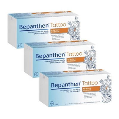 Bepanthen Tattoo Nachsorgesalbe 150g (3×50g) Hautschutz & Heilbal