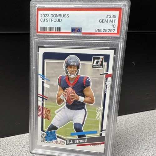Panini 2023 Donruss Rated Rookie C.J. Stroud #339 PSA 10 Texans Football