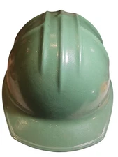 Vintage Jackson Products SC-1 Green Fiberglass Hard Hat Safety Cap Iron Worker 