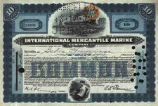 TITANIC IMM Mercantile Marine 1921 White Star Linie Lloyd Stettin Zollsiegel 10