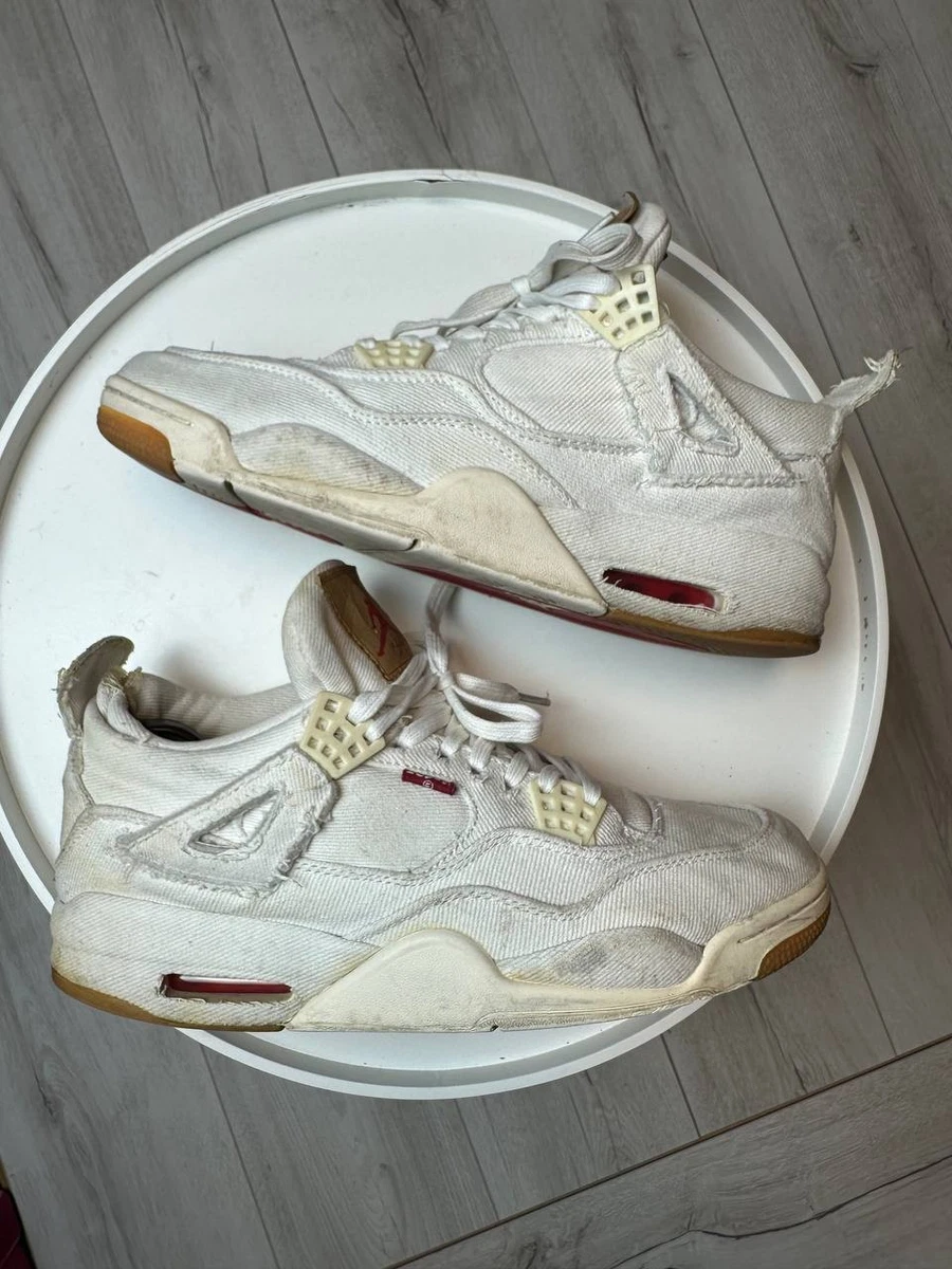 Levi's x Air Jordan 4 Retro White Denim | eBay
