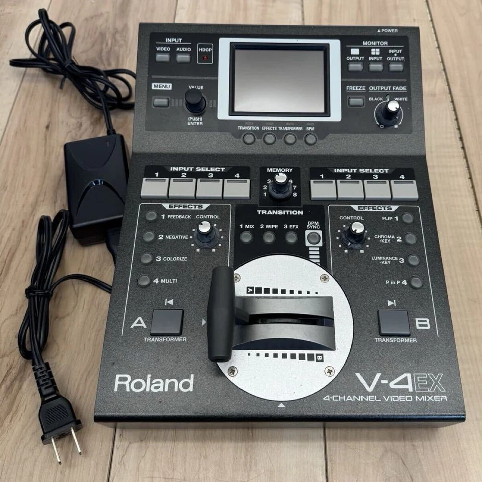 Roland V-4EX Video Mixer Switcher HDMI FX Tested Excellent w/ Adapter Japan - Image 2 of 4