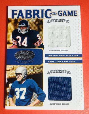 2007 Leaf Certified Walter Payton Doak Walker Game Worn Jersey /100 FOGCB-9