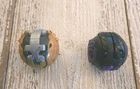 2 Vintage Bakugan Battle Brawlers Black & Purple, Silver & Gold Excellent!