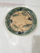Ceramica Spain Hand Made Painted Garlic Grater Lemon Zester Ceramic Small Dish