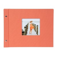 Goldbuch Schraubalbum Bella Vista Lachs # 26780 30X25 Cm , 40 Schwarze Seiten