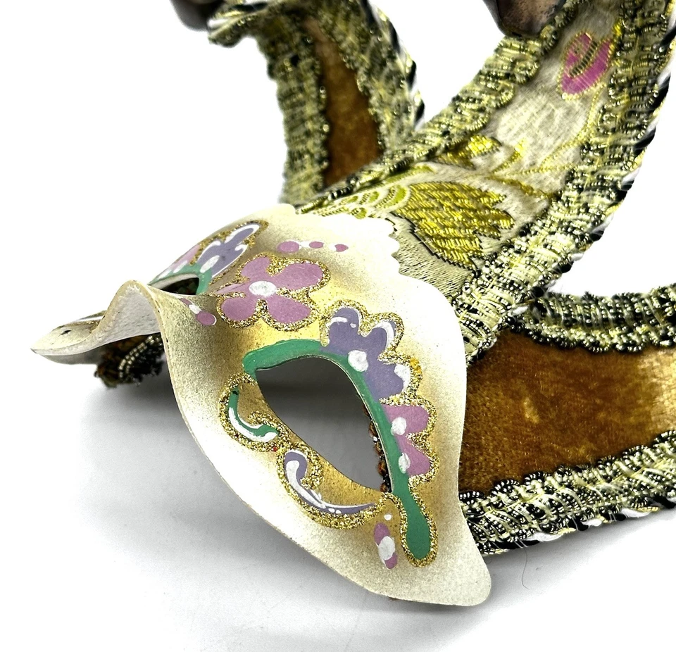 La Maschera Del Galeone Mini Mask Hand Painted In Venice Italy GUC SHIPS FAST - Imagem 2 de 4