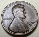 1927 D Lincoln Cent Wheat Penny 1260X
