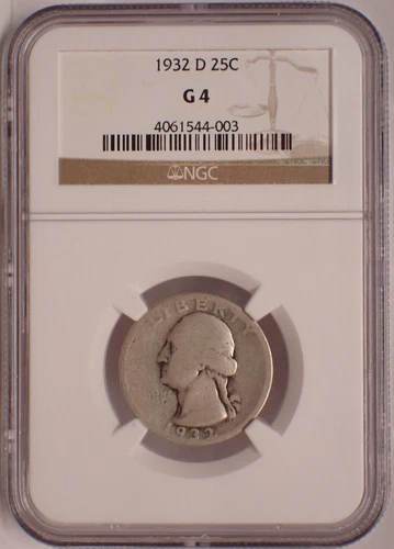 1932-D Washington Quarter NGC G4