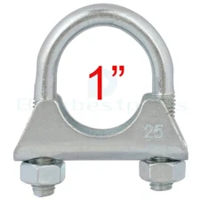 1" U-Bolt Uclamp Muffler Saddle Exhaust Pipe Rod Pipe Clamp