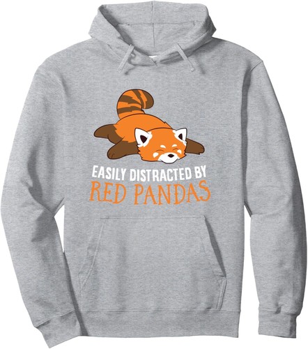 Red Panda Love Easily Distracted By Red Pandas Pullover Hoodie - Picture 6 of 10