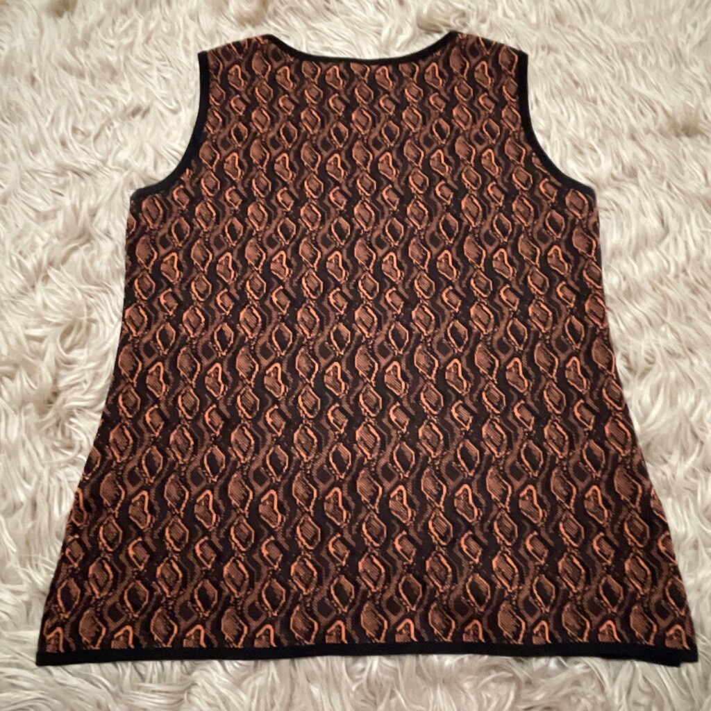 Misook patterned blouse size small - image 3