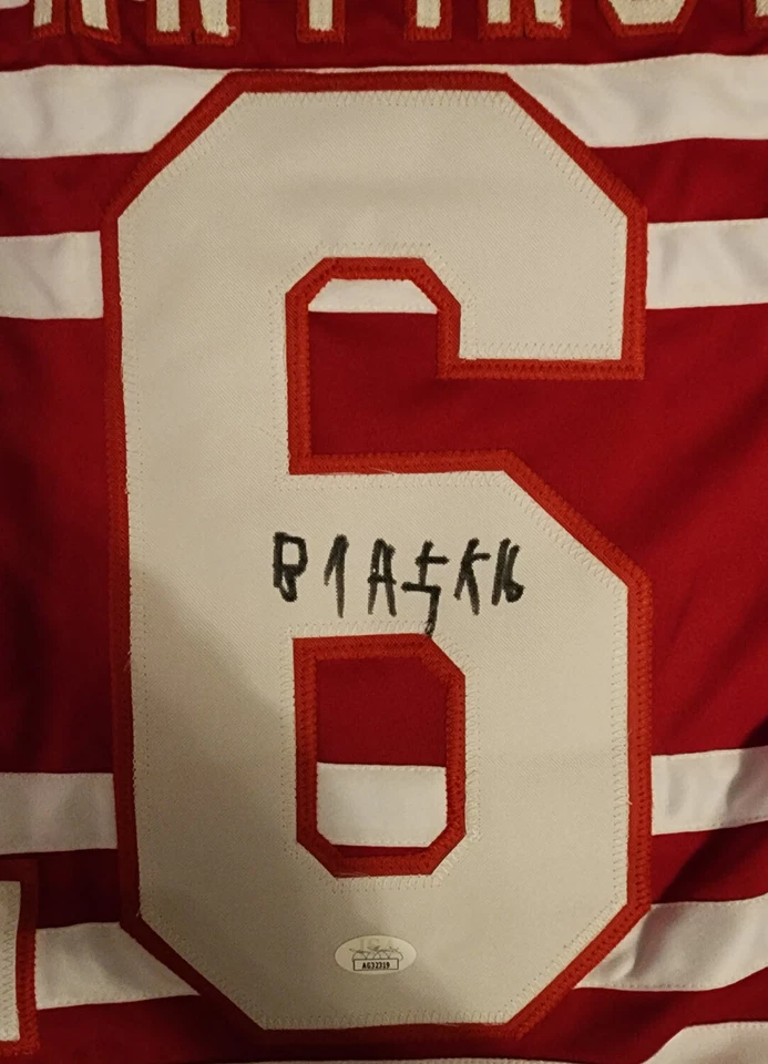 Vladimir Konstantinov Autographed Custom Detroit Red Wings Throwback Jersey JSA - Image 3 of 4