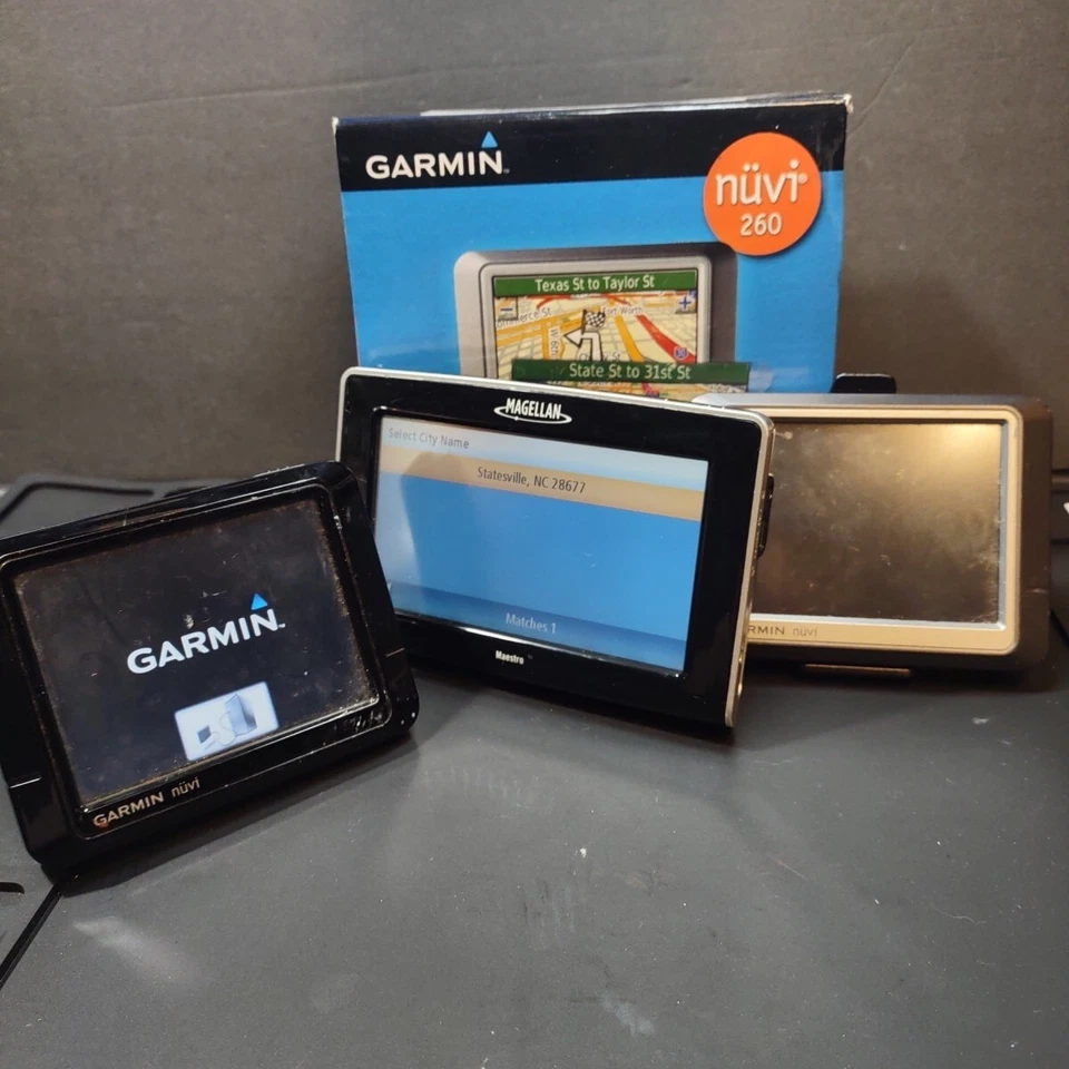 Magellan Maestro 4250 Black Gramin Nuvi 205/260 Lot 3x Gps Working - Image 2 of 4