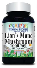 Lion's Mane 1000mg Mushroom 200 Caps Hericium Erinaceus Immune No Preservatives