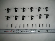 Lionel 566-54 Plastic Knuckle & TC-23 Black Rivet FITS LATE POSTWAR CARS 24 PCS