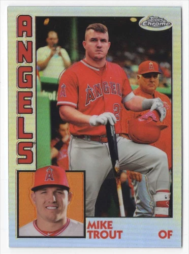 2019 Topps Chrome 1984 Baseball #84TC-17 Mike Trout Los Angeles Angels