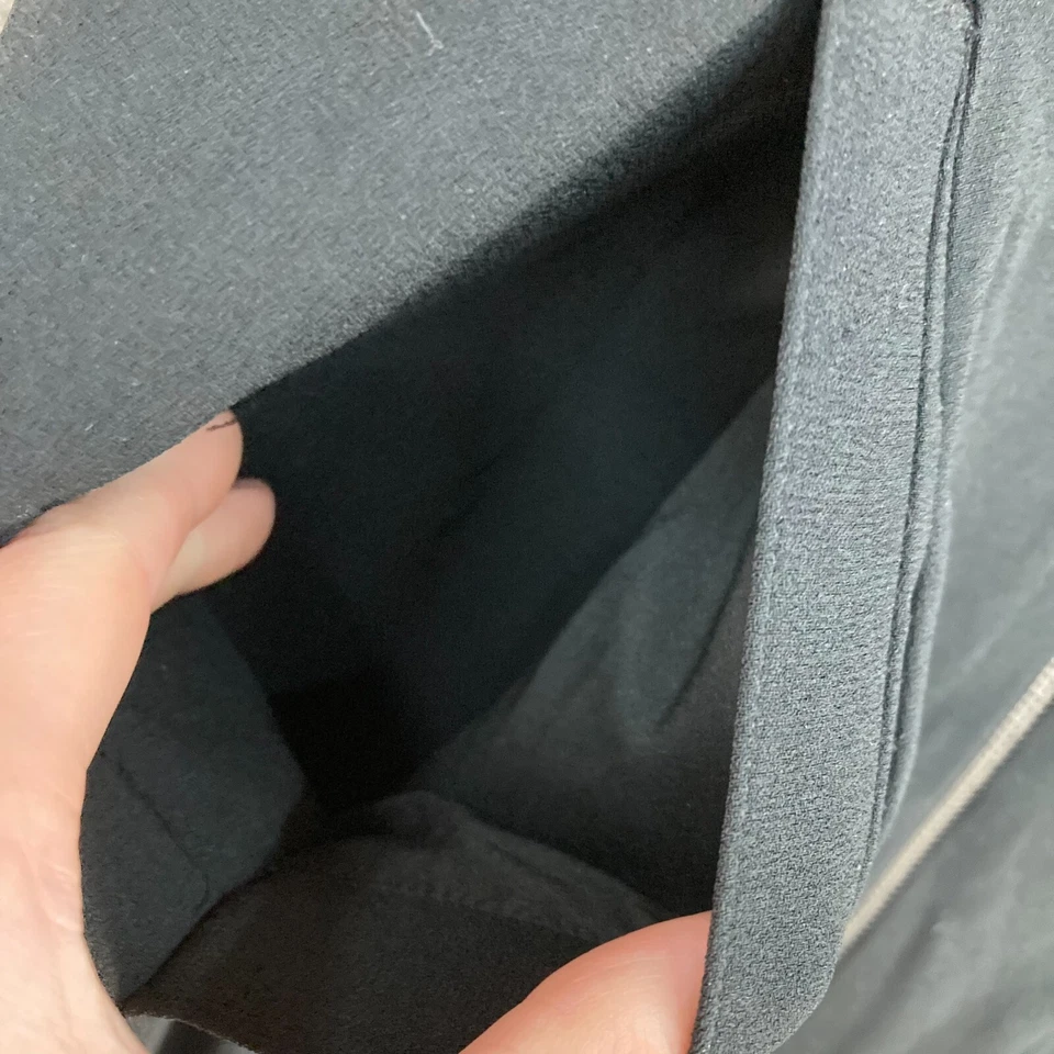 Vestido para mujer DKNY talla 6 negro sin mangas línea A bolsillos cuello en V 21831 Foto 4 de 4