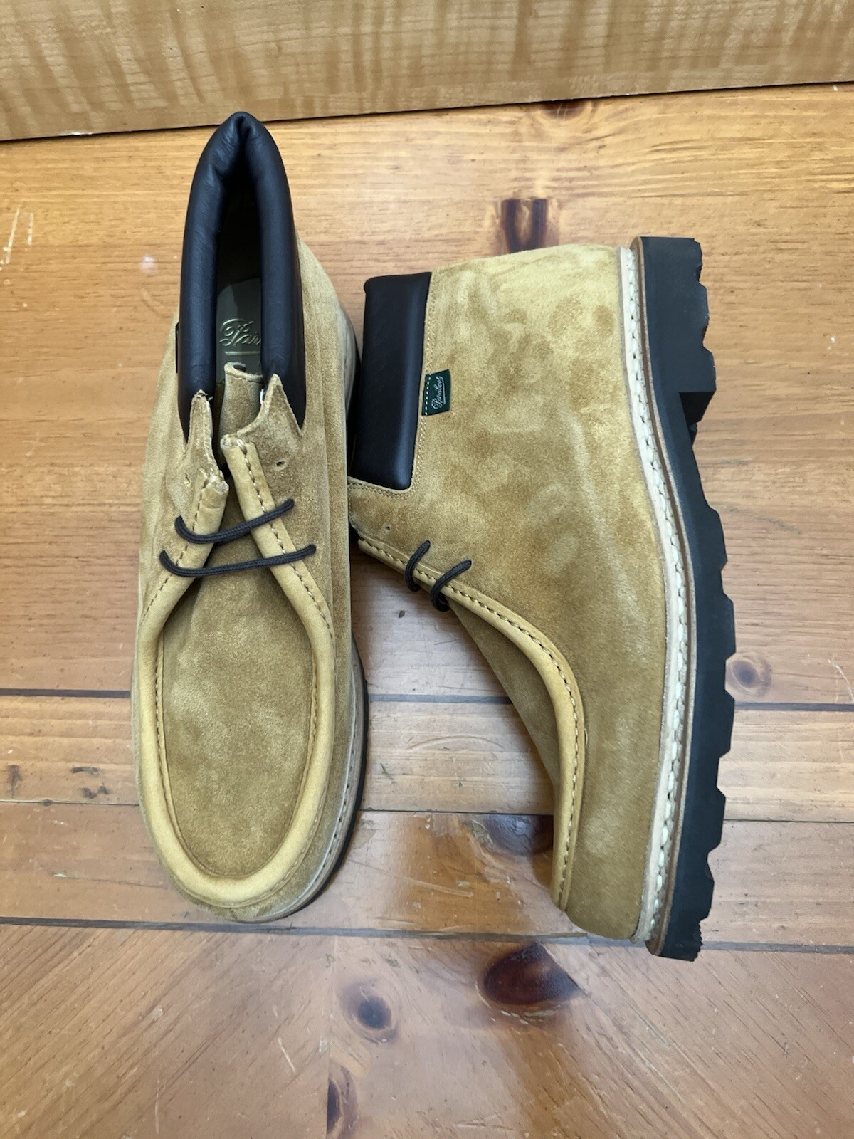 SAOLA Made In France 11 US (44 EU) Paraboot Milly Marche FRUMENTO oro