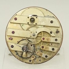Rare Pocket Watch Movement Men's no fusee duplex chronometer no repeater RAR