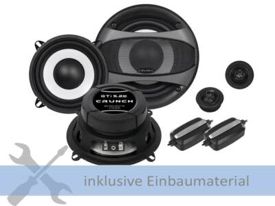 Crunch Lautsprecher GTi5.2E 320W 130 mm 2 Wege Kompo für BMW 3er Compact E46