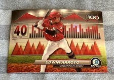 2024 Bowman Chrome Edwin Arroyo SCOUTS TOP 100 #40 #BTP-40 Reds