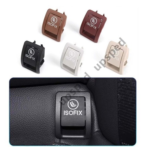 Brown Child Seat Hook Anchor ISOFix Cover For Benz C Class W205 C200 C300 C350 - Picture 4 of 9