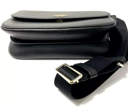 Bolso Bandolera Kate Spade Buddie Cuero Negro Mediano - Acabado Suave - Imagen 4 de 6