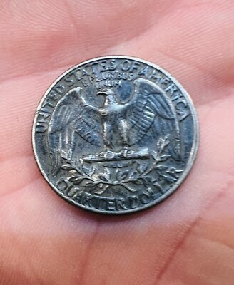 1965 Quarter No Mint Mark Black Beauty Improperly Annealed