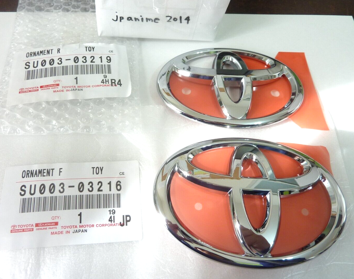 Toyota 86 ZN6 Front & Rear Emblems Badges Chrome 13-16 Scion FR-S
