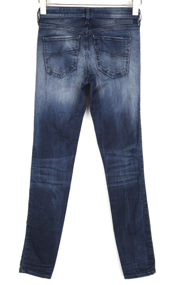 DIESEL Doris-Ne 0678S W26 Women Jeans Jogg Sweat Super Slim Blue 
