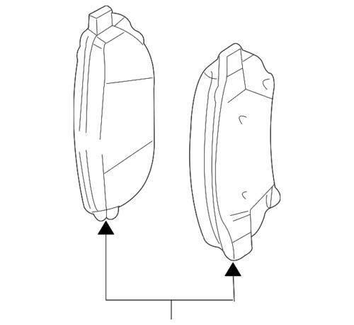 Pastillas de freno de disco delanteras para Chevrolet Impala/Monte Carlo 2000-2005 (P/N 18029828)