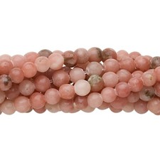 1 Strand 50 Pink Natural Lepidolite 8mm Round Beads with 0.5-1.5mm Hole