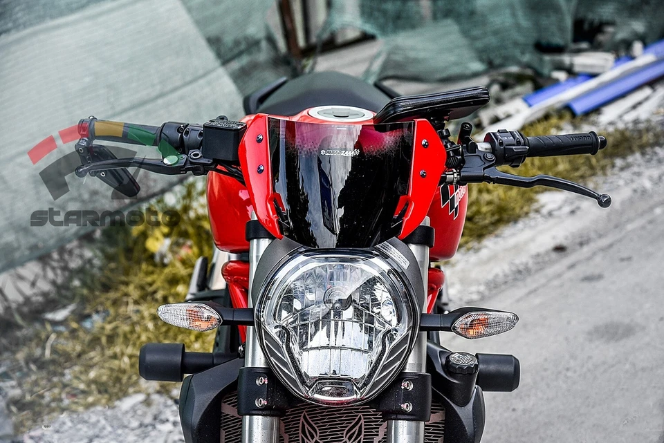 ДЛЯ DUCATI MONSTER 821 1200S ЛОБОВОЕ СТЕКЛО ИЗМЕРИТЕЛЬ КОЗЫРЬКА ОБТЕКАТЕЛЬ 2014-2020 - Изображение 2 из 4