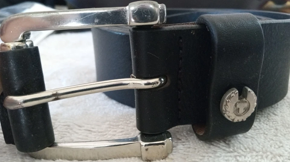 Cinturón negro para hombre BELSTAFF 2005/2012 45,5" extremo de hebilla a punta de cinturón Foto 2 de 4