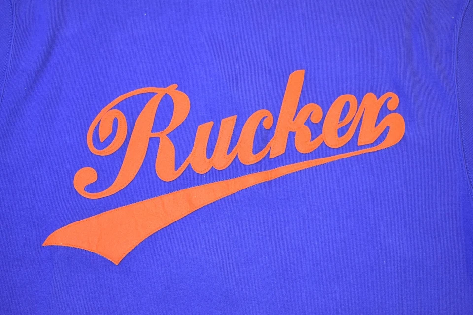 Suéter de baloncesto Stall & Dean Rucker para hombre azul y naranja #3 nuevo con etiquetas 2XL, 3XL Foto 4 de 4